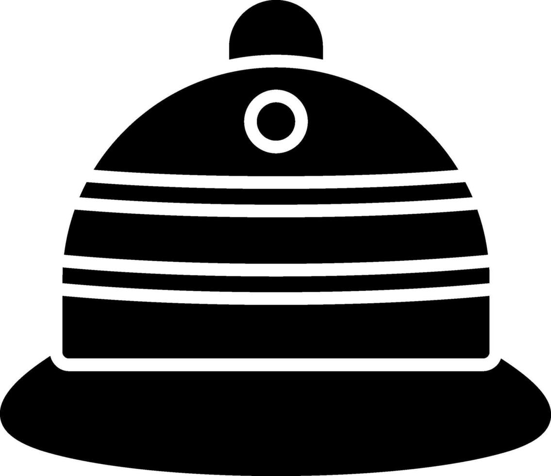 Bucket Hat Glyph Icon vector