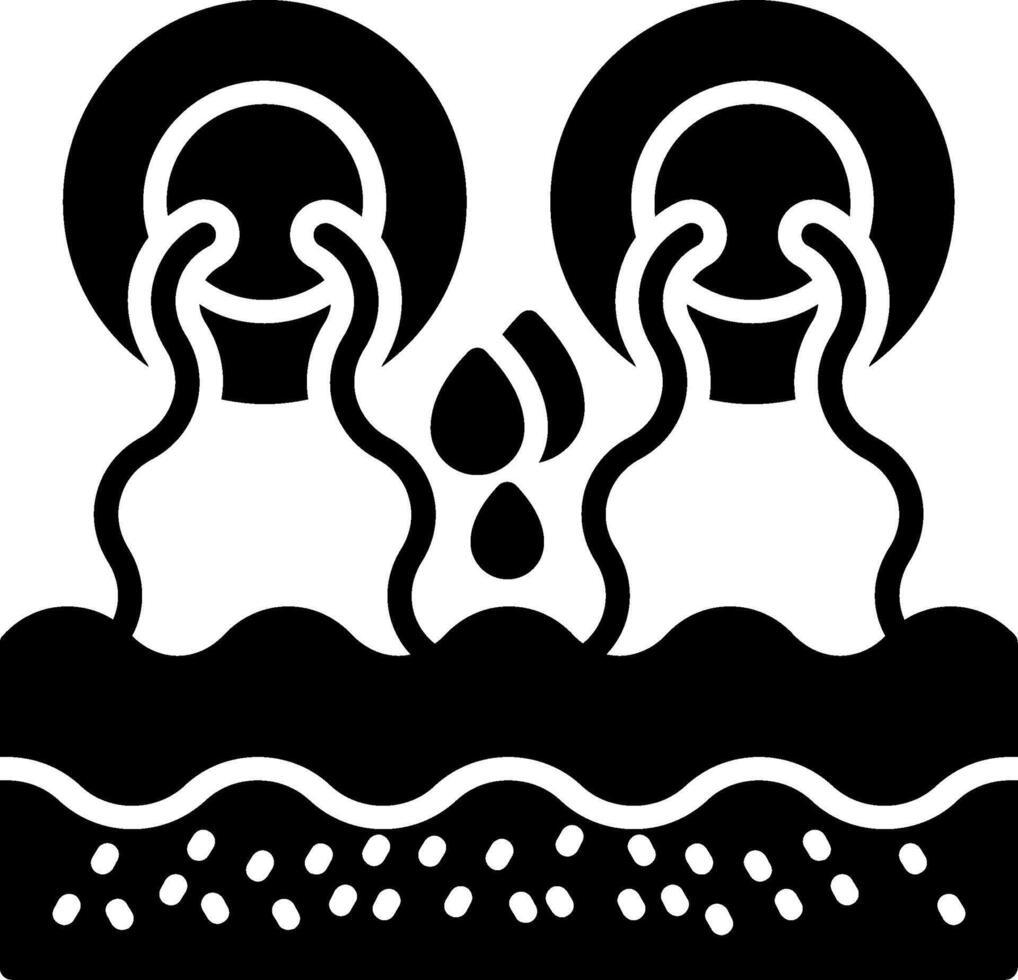Drainage Glyph Icon vector