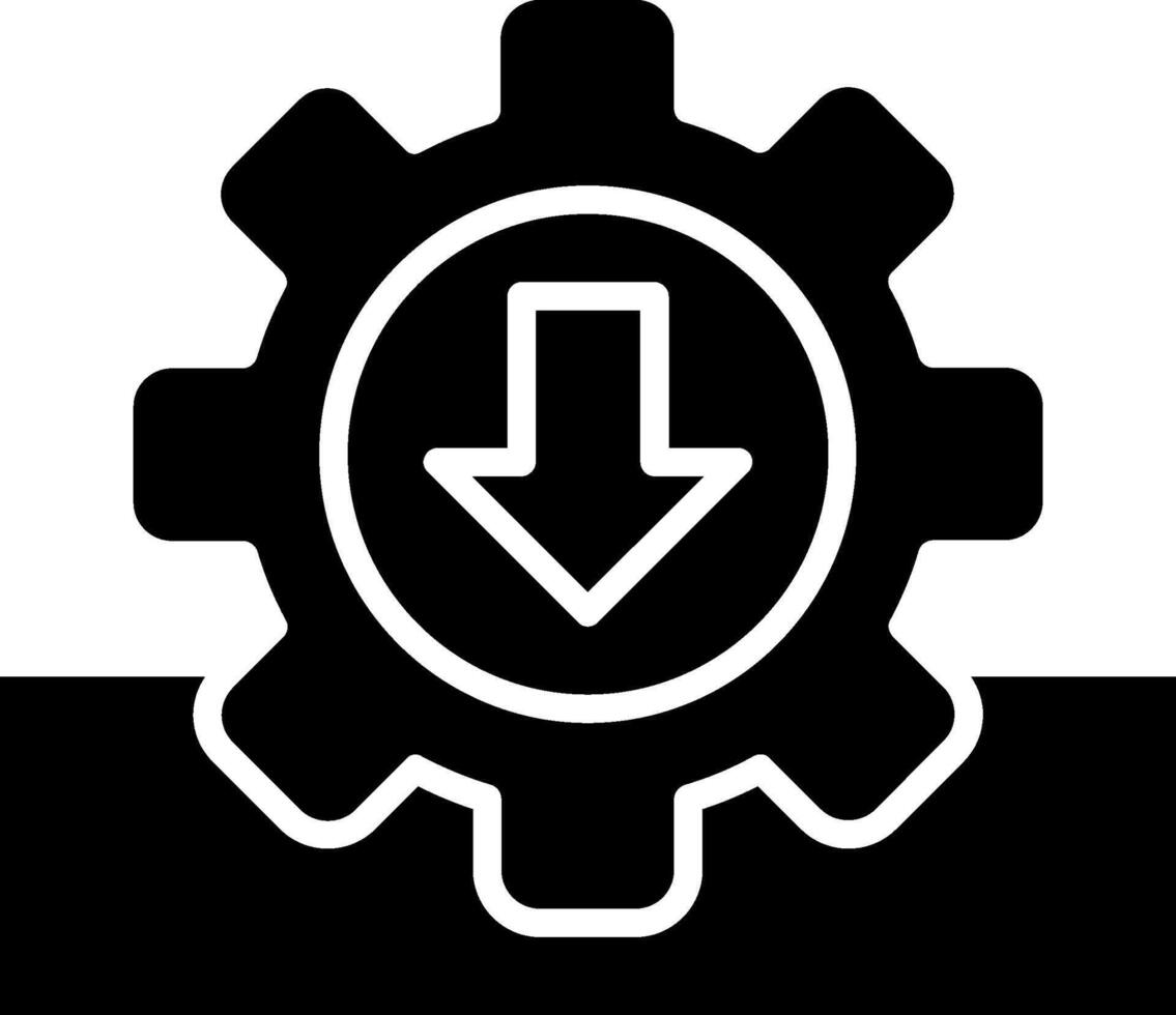 Install Glyph Icon vector