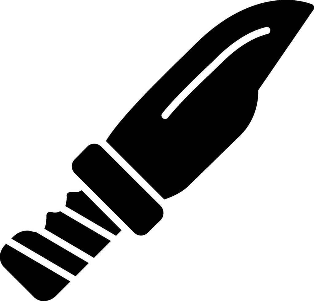 Knife Glyph Icon vector