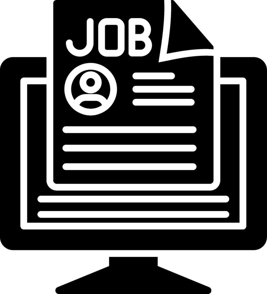 Job Glyph Icon vector