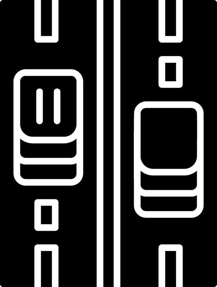 Motorway Glyph Icon vector