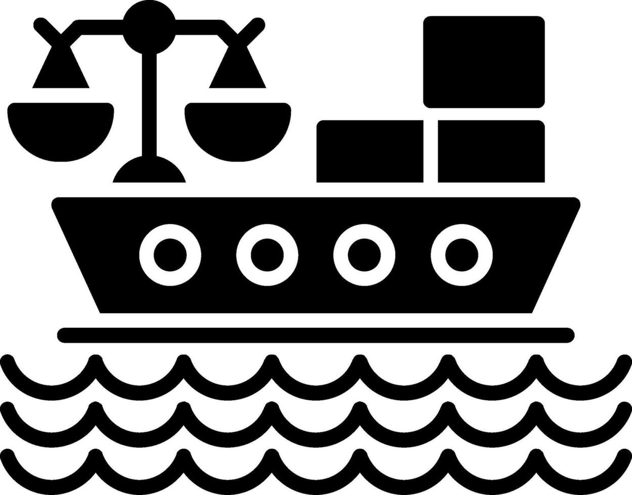 Maritime Glyph Icon vector