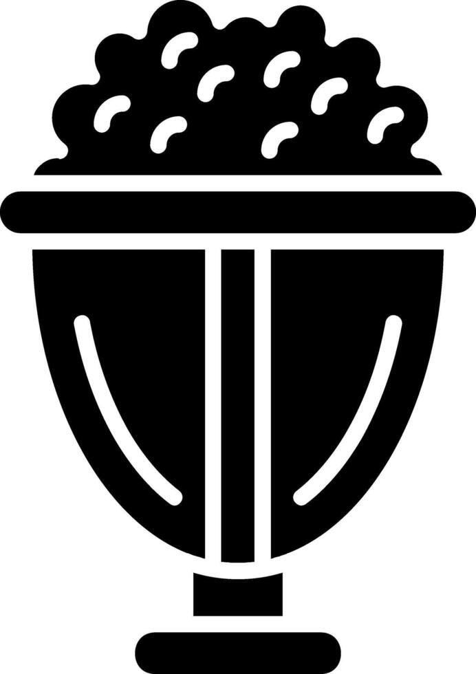 Popcorn Glyph Icon vector