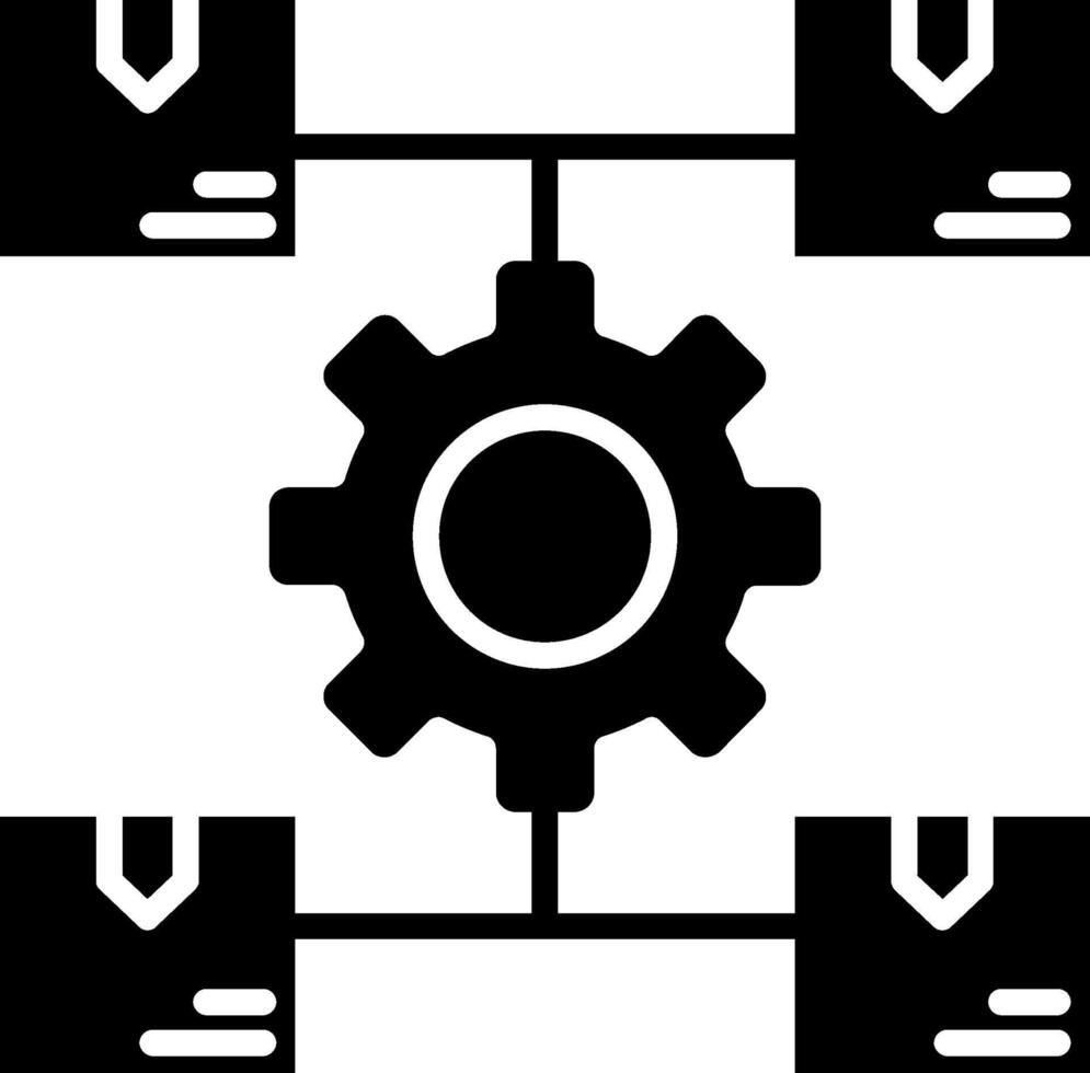 Product Management Glyph Icon vector
