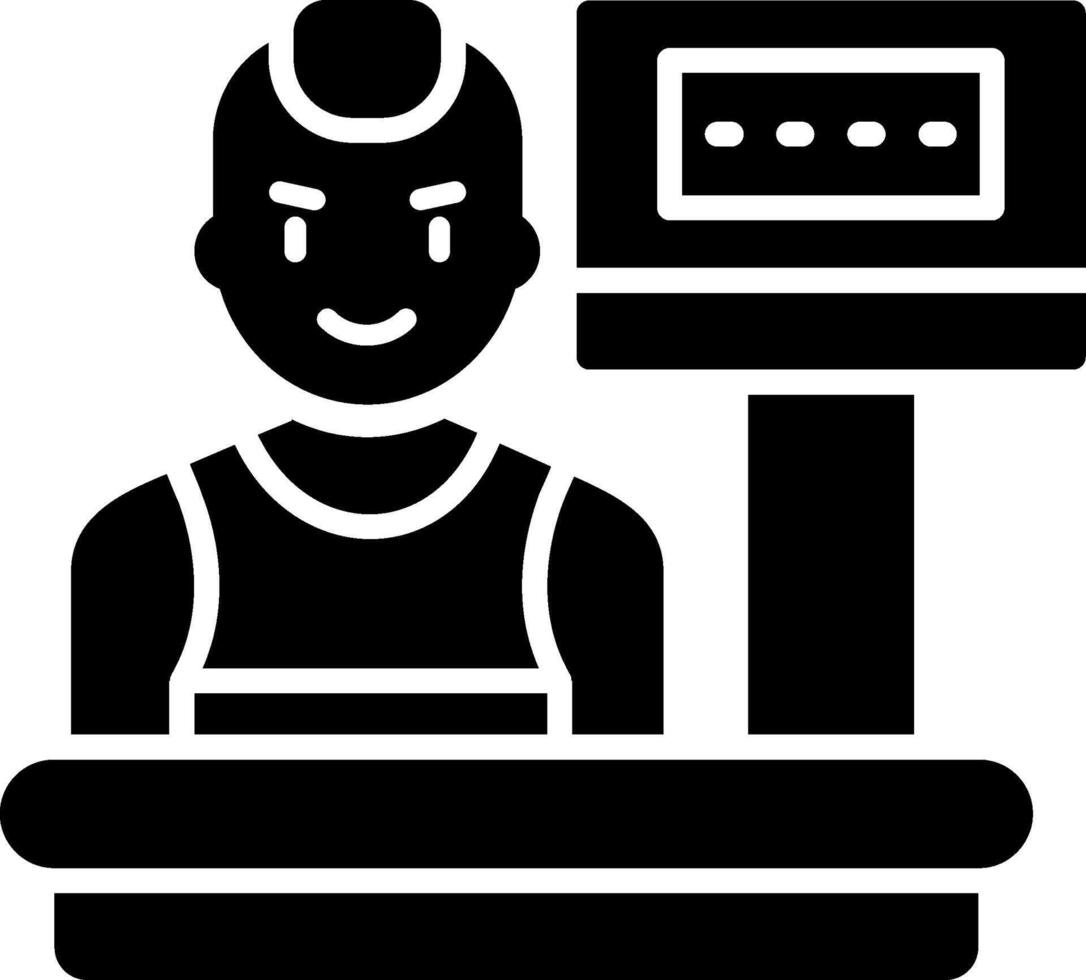 Scale Glyph Icon vector