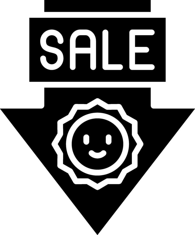 Sale Glyph Icon vector