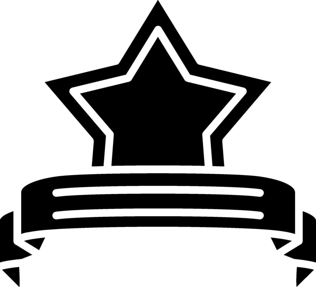 Star Rating Glyph Icon vector