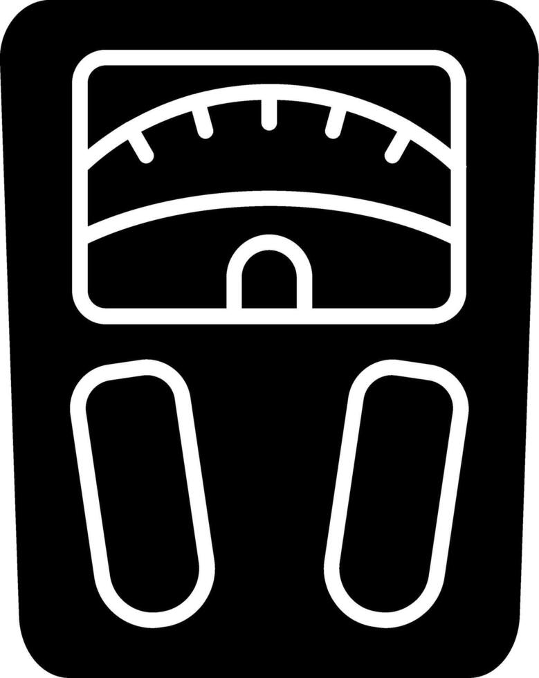 Weighing Scale Glyph Icon vector