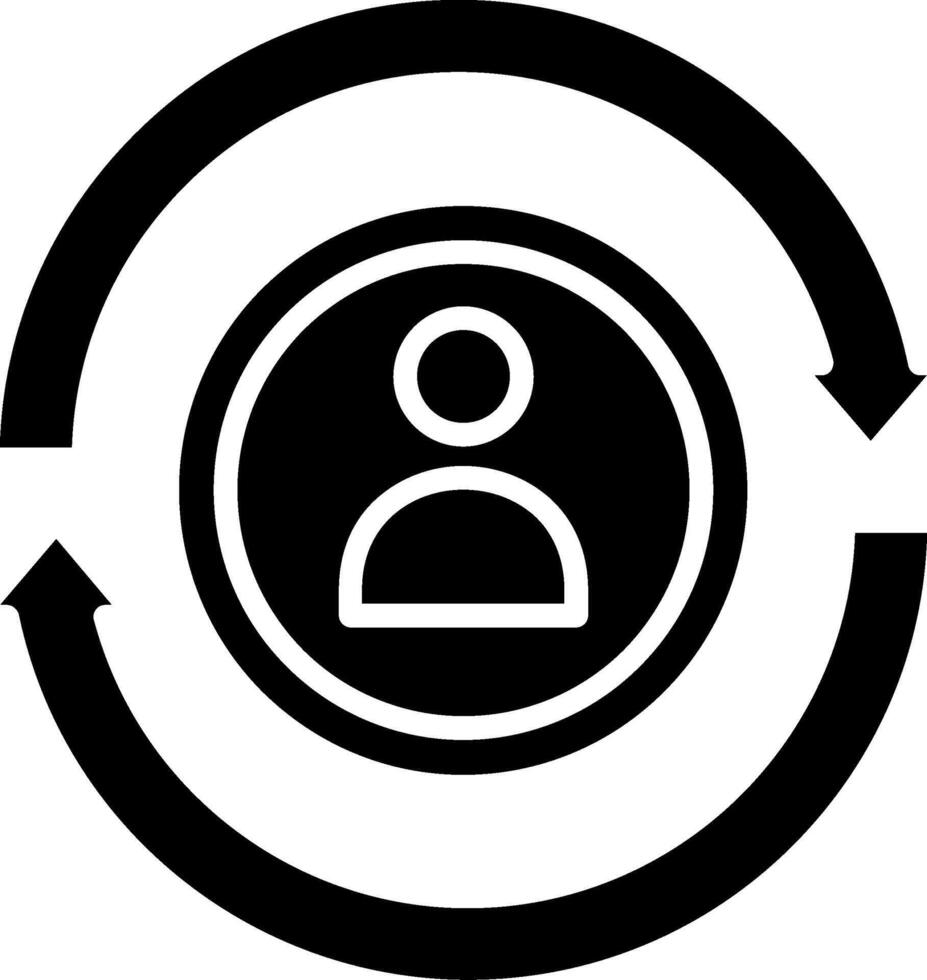 Transaction Glyph Icon vector