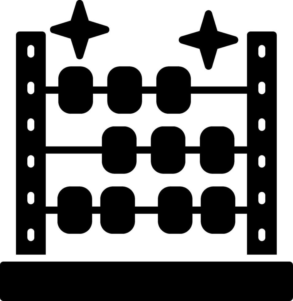 Abacus Glyph Icon vector