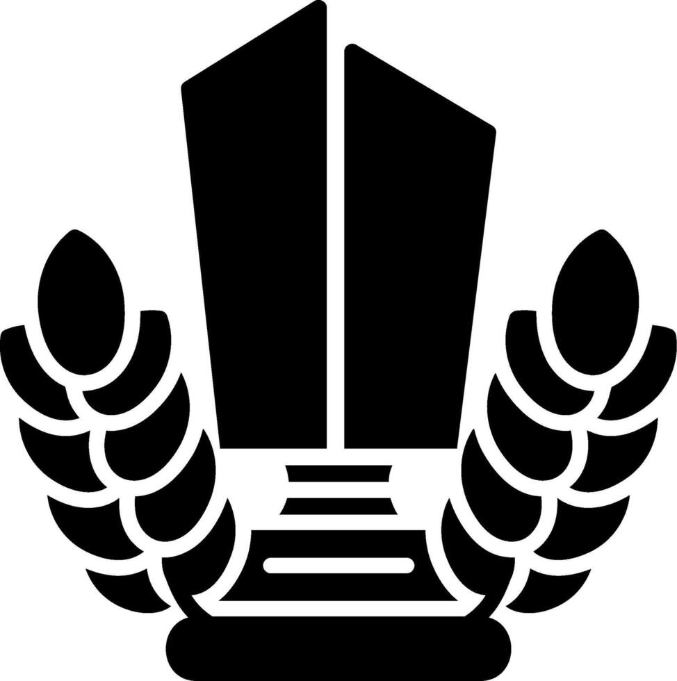 Trophy Cup Glyph Icon vector