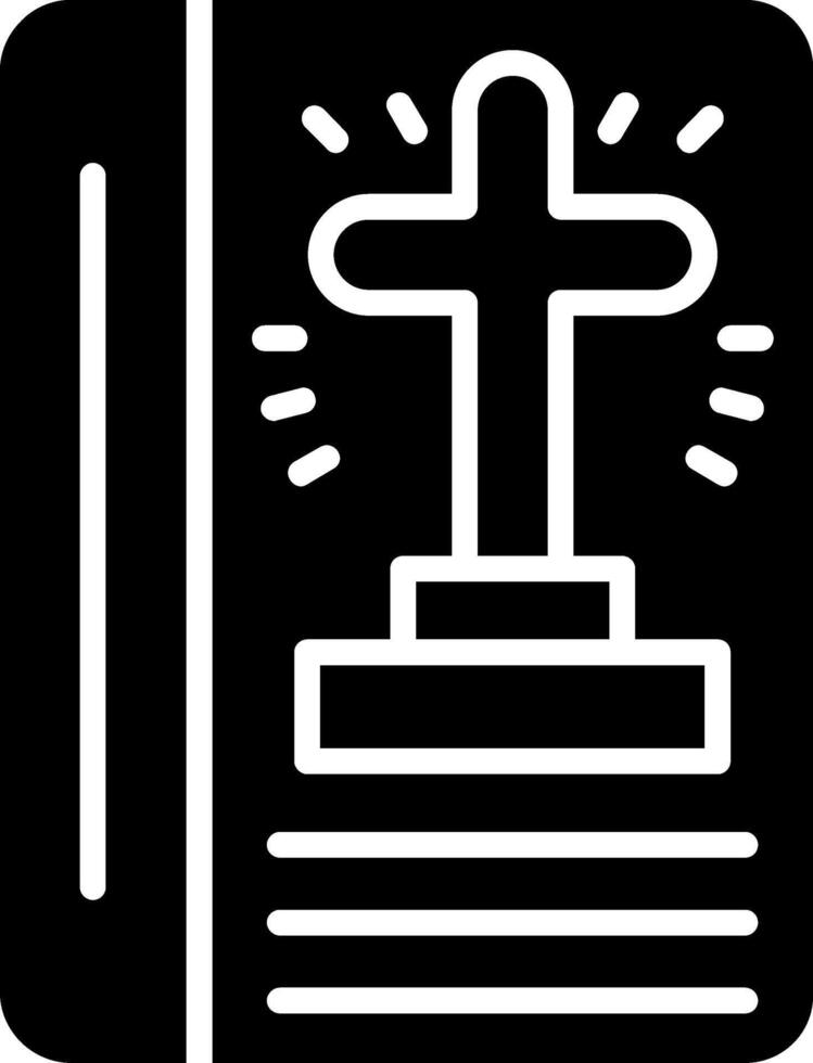 Book Glyph Icon vector