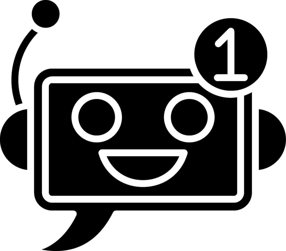 Chat Glyph Icon vector
