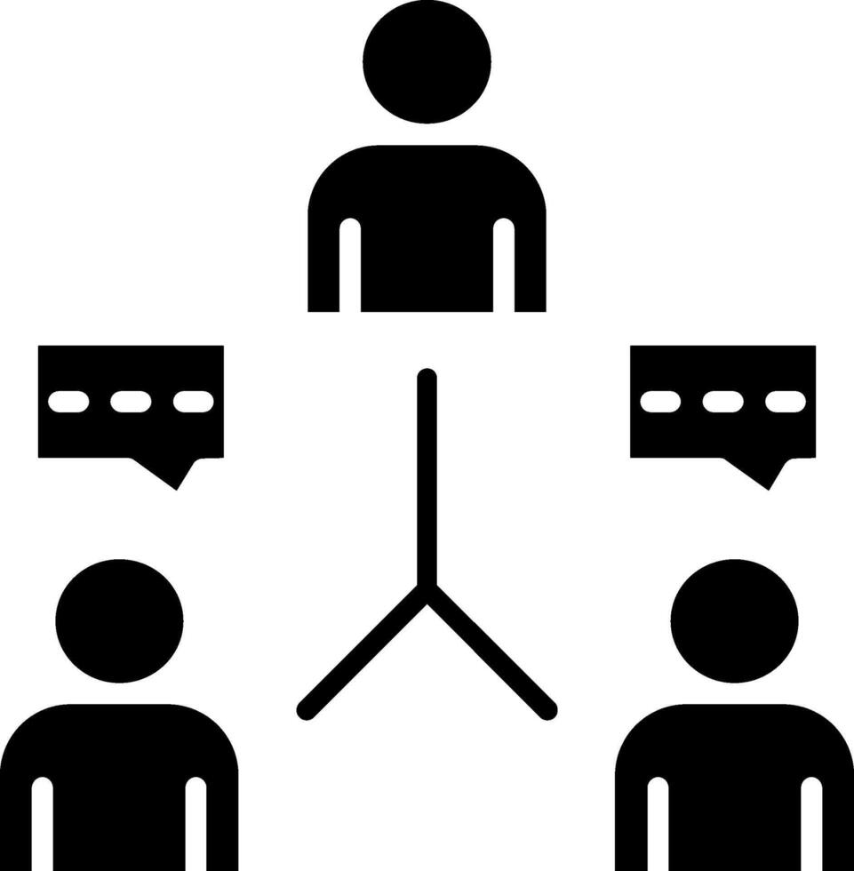 Communication Glyph Icon vector