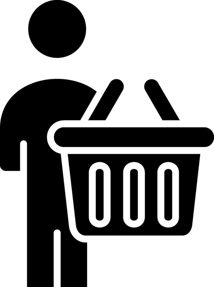 Consumer Glyph Icon vector
