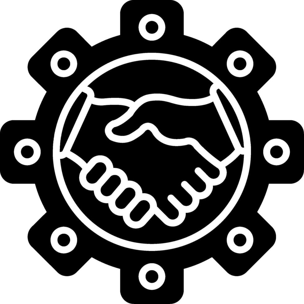 CRM Glyph Icon vector