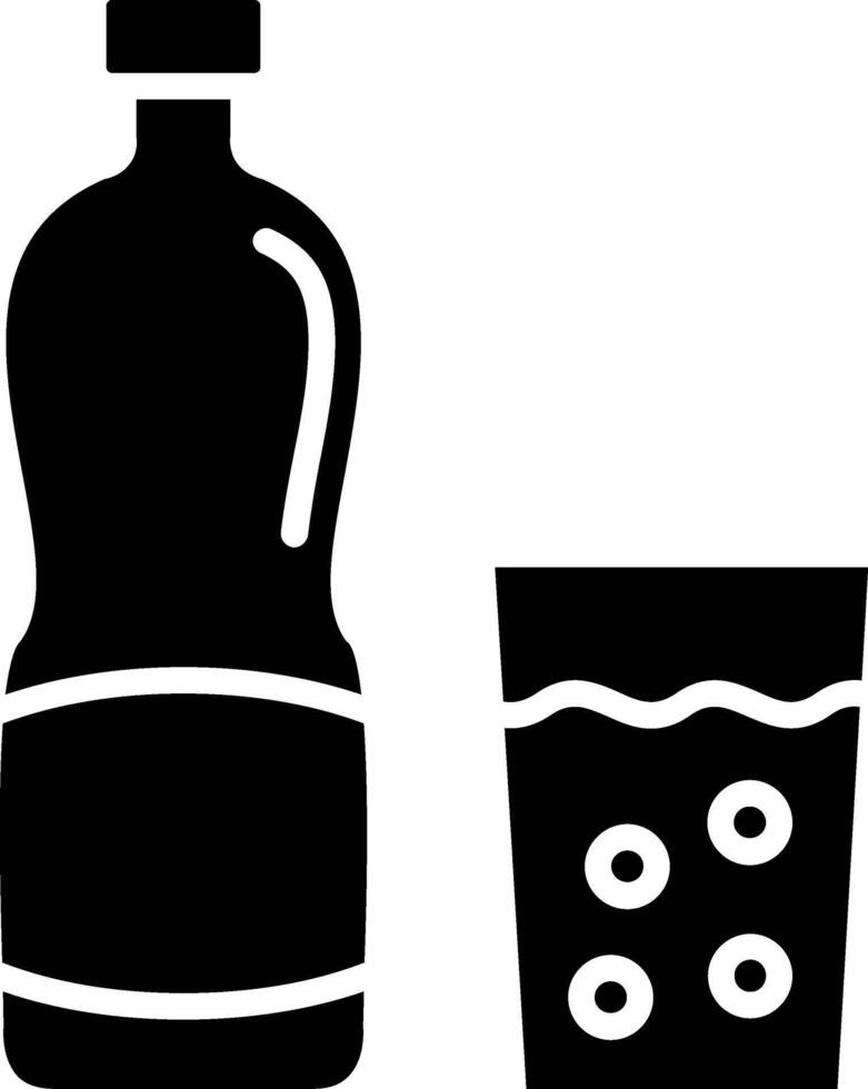 Drink Bottle Glyph Icon vector