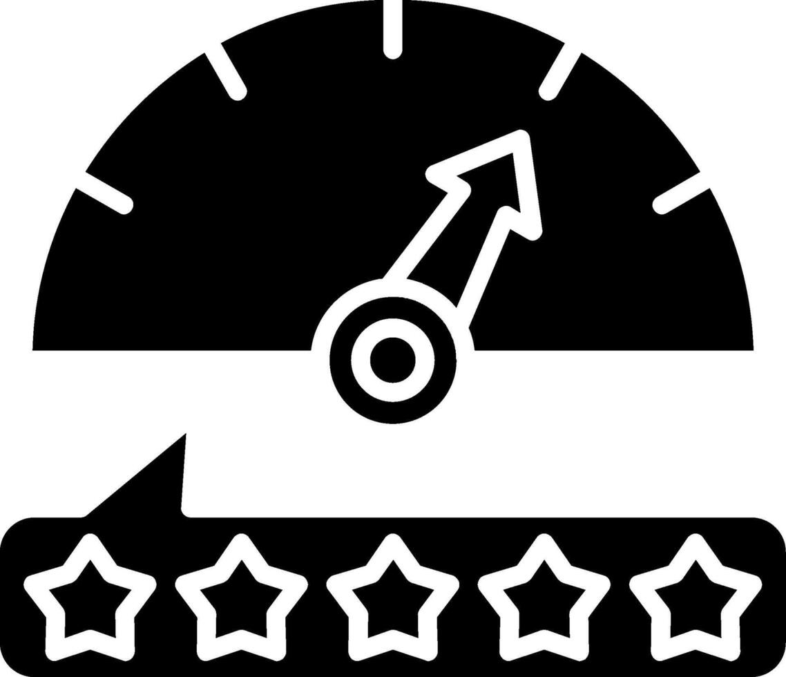Gauge Glyph Icon vector