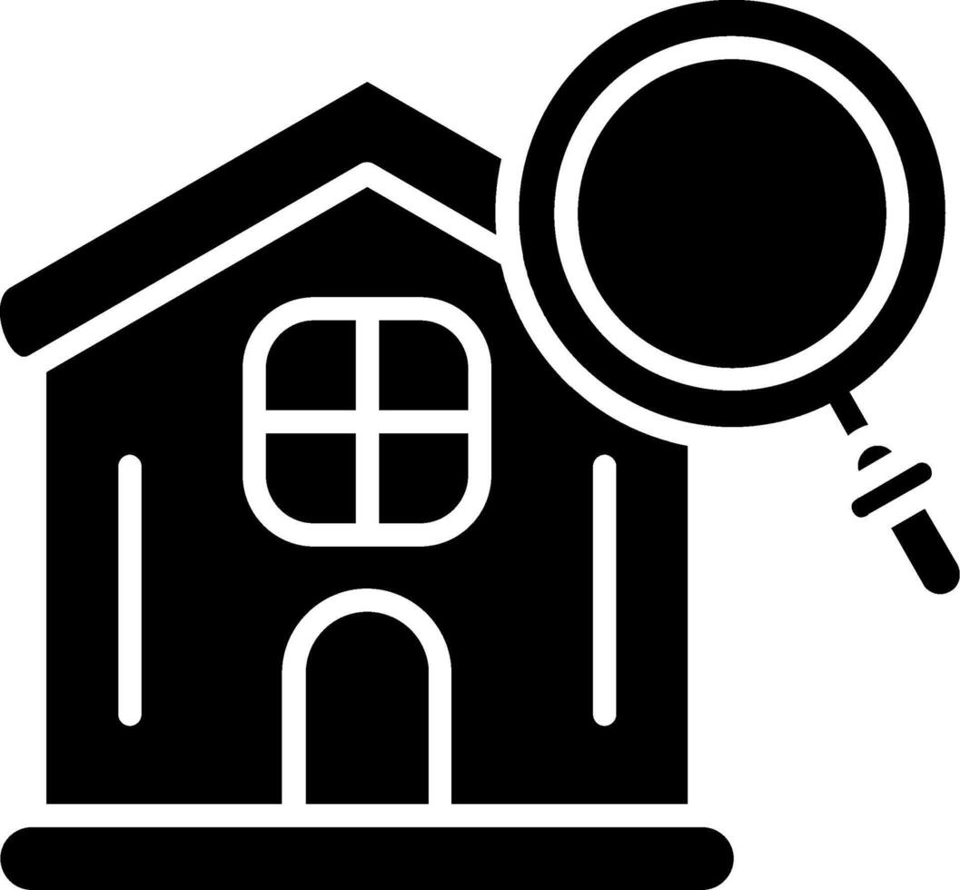 Inspection Glyph Icon vector