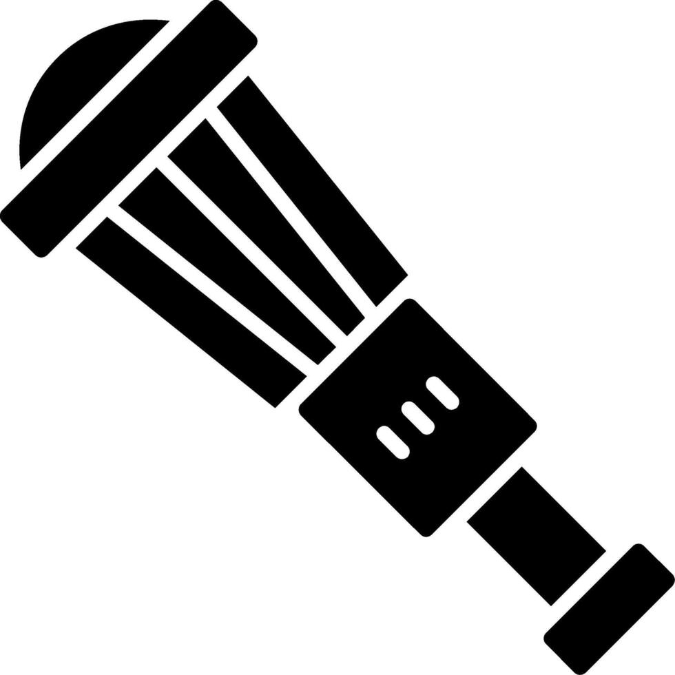 Monocular Glyph Icon vector