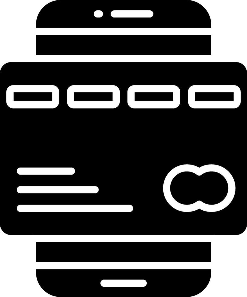 Online Payment Glyph Icon vector