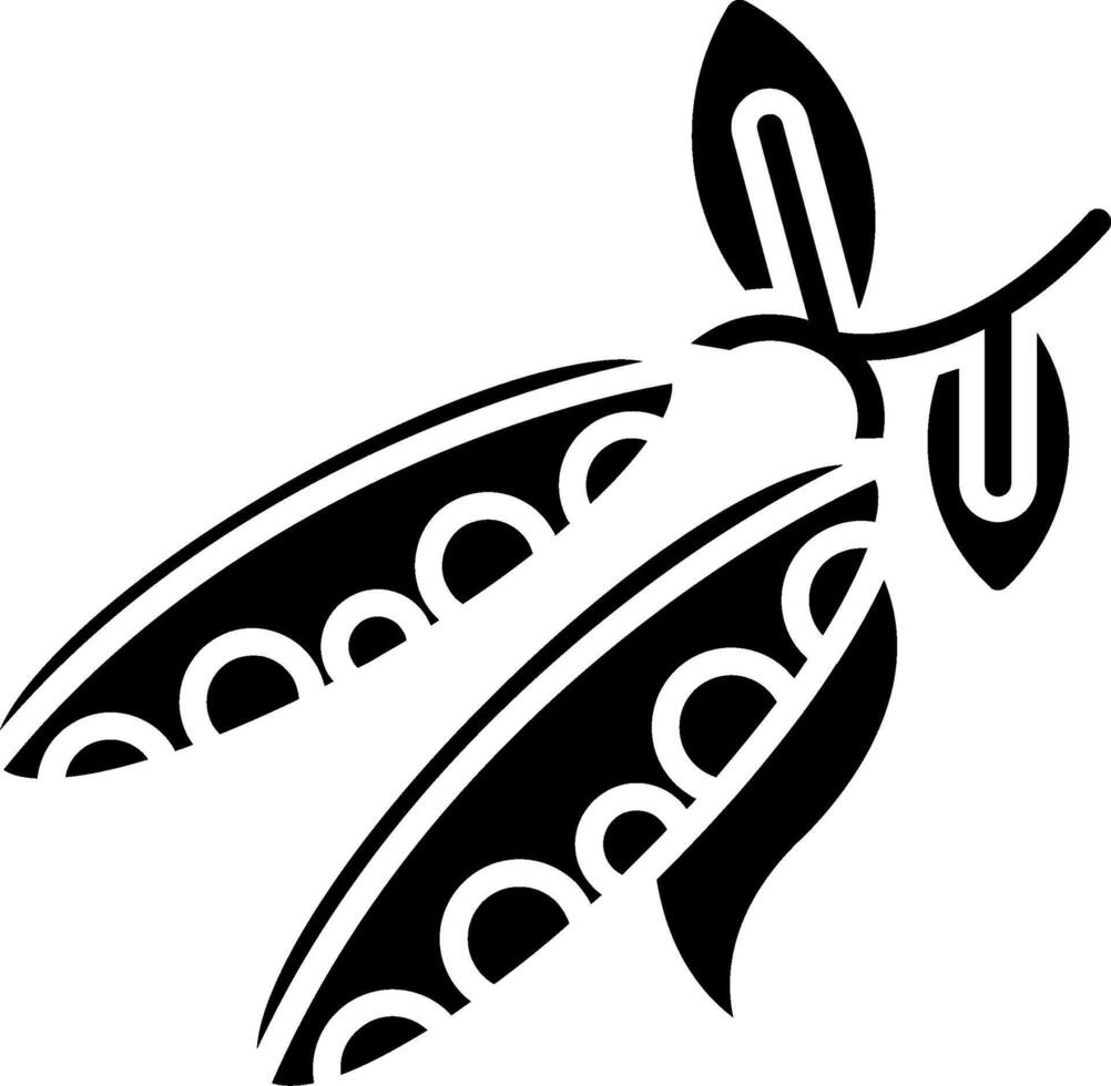 Peas Glyph Icon vector