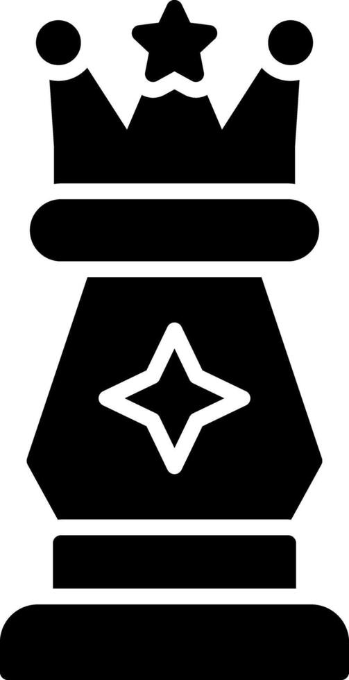 Queen Glyph Icon vector