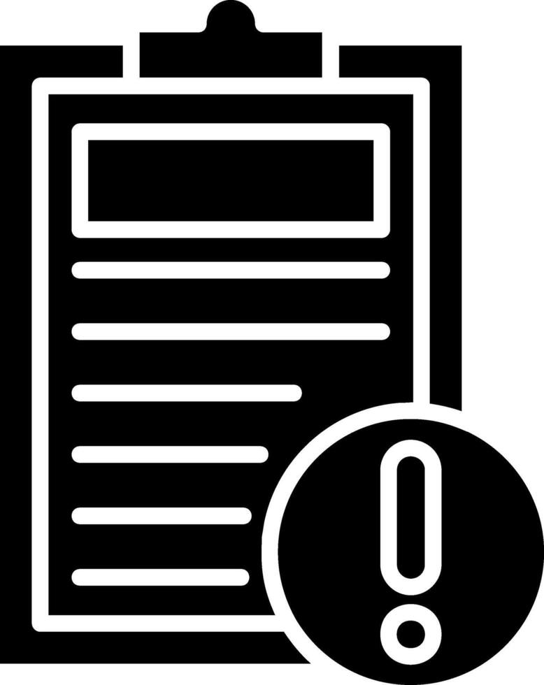 Risk Evaluation Glyph Icon vector