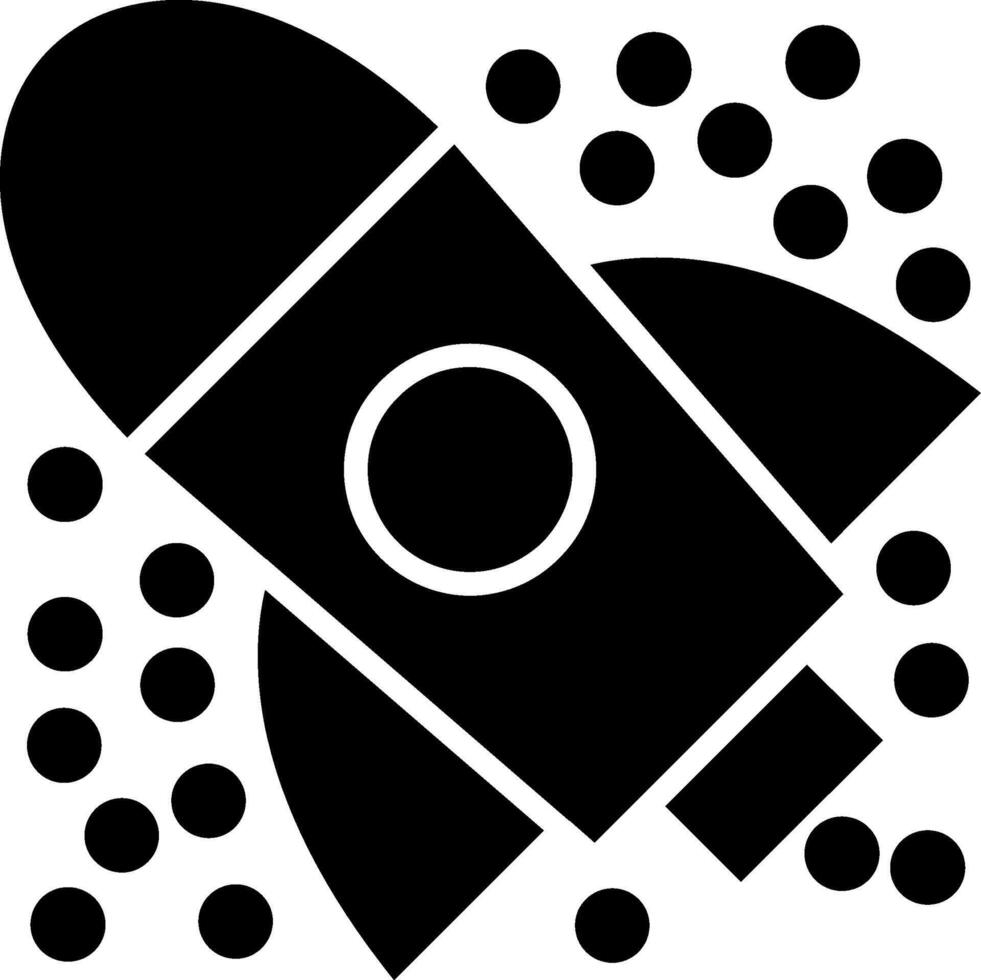 Rocket Glyph Icon vector