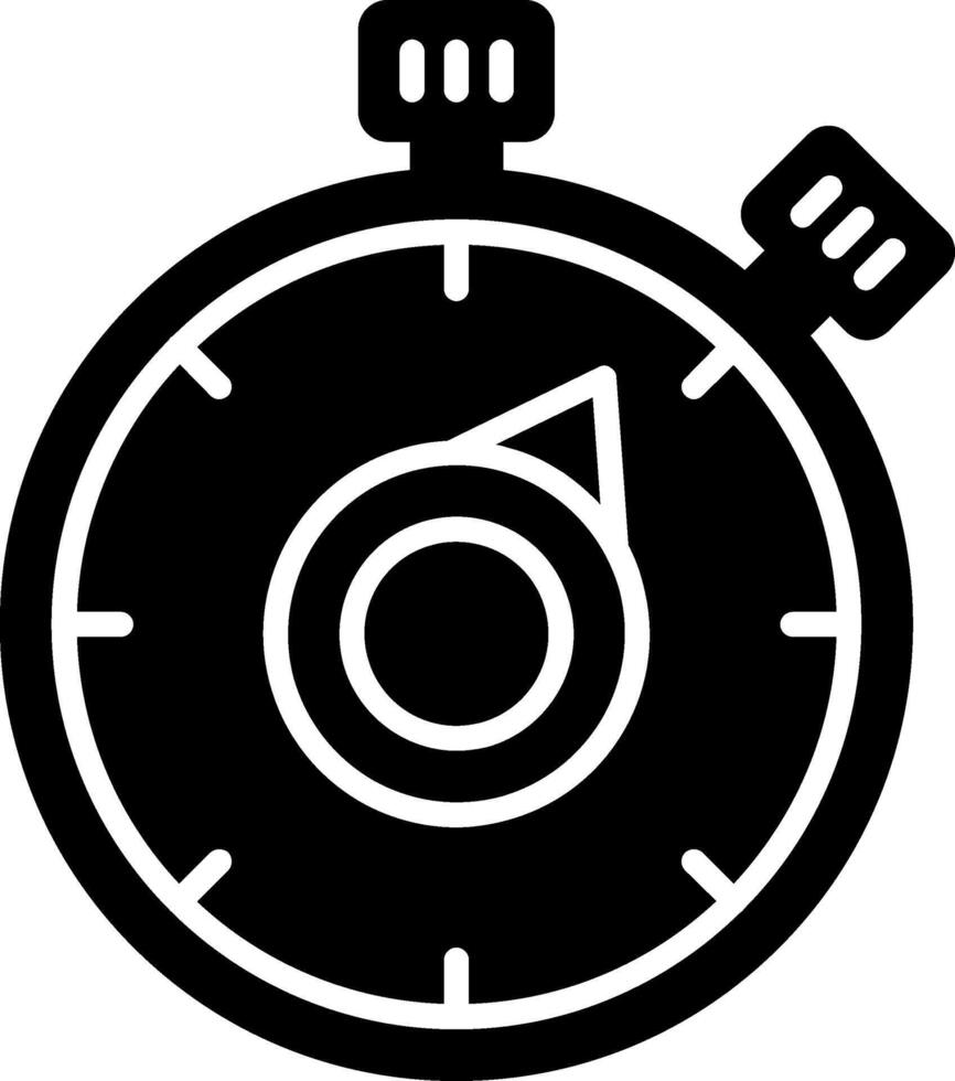 Timer Glyph Icon vector