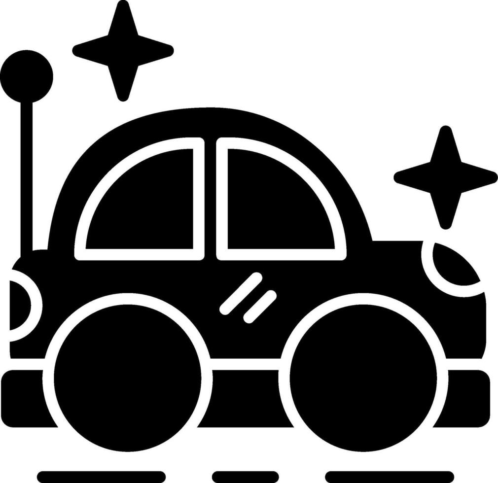 Car Toy Glyph Icon vector