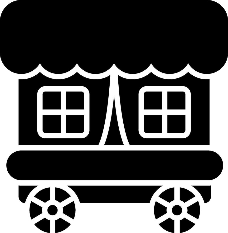 Carriage Glyph Icon vector