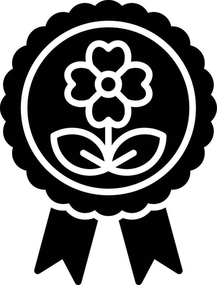 Badge Glyph Icon vector