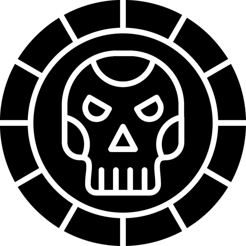 Coin Glyph Icon vector