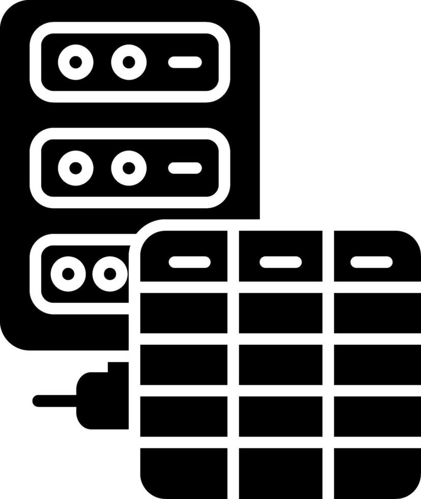Database Glyph Icon vector