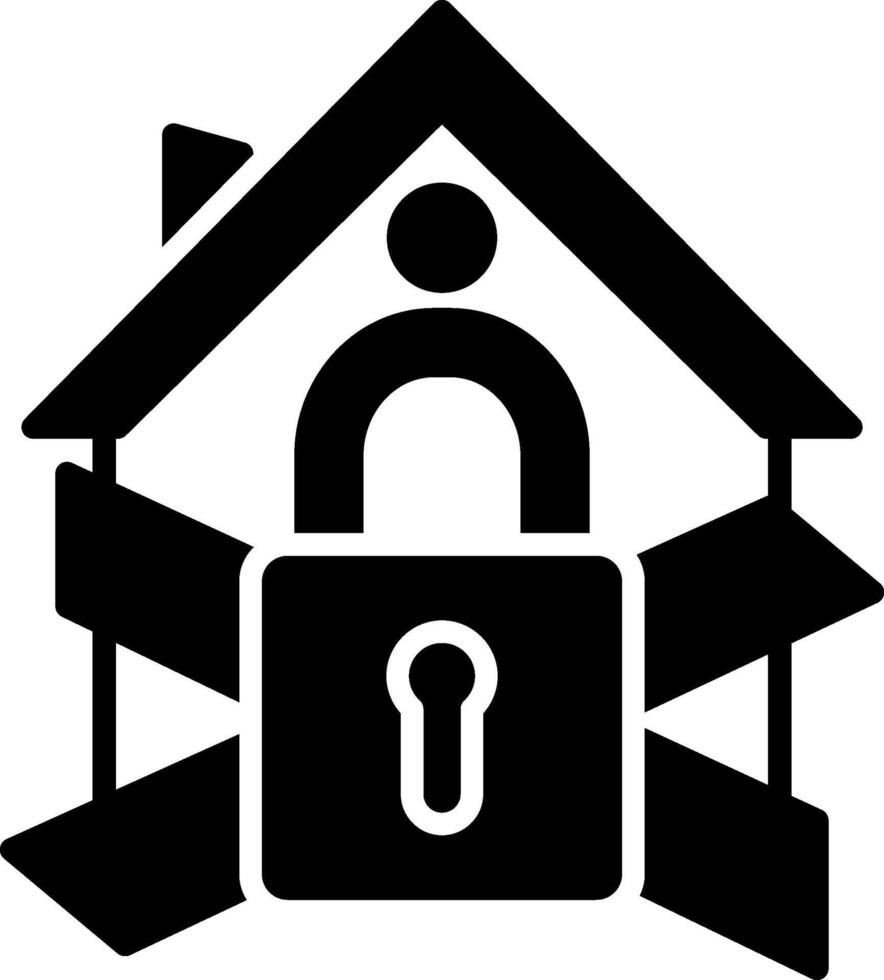 Eviction Glyph Icon vector