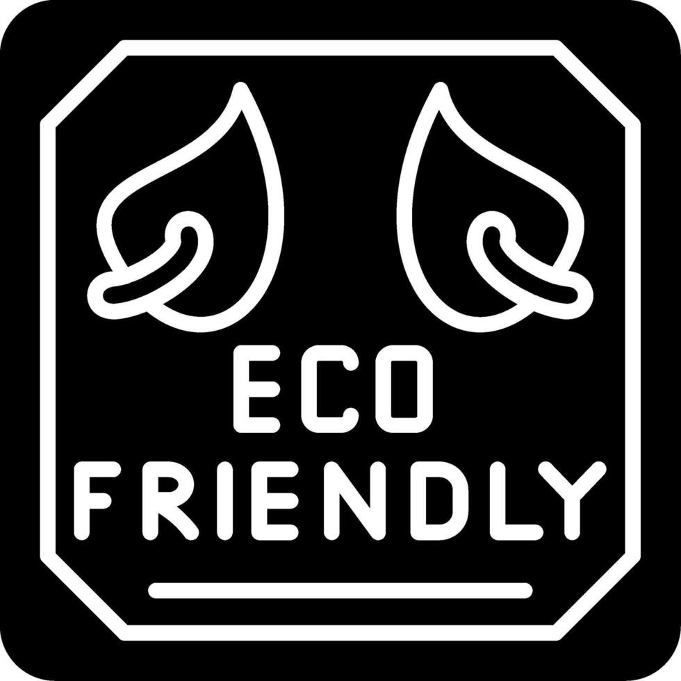 Eco Friendly Glyph Icon vector