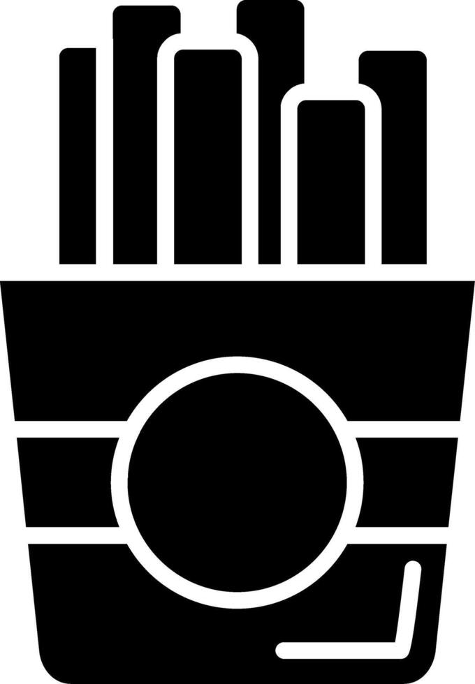 Fries Glyph Icon vector