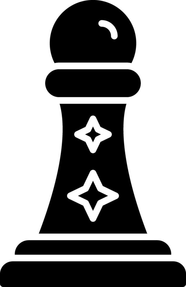 Pawn Glyph Icon vector