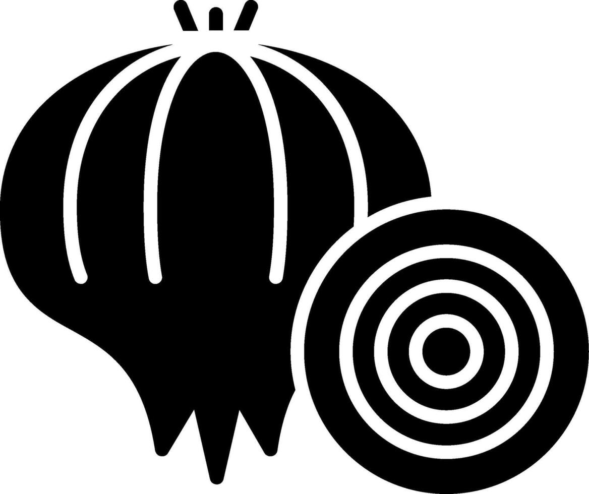 Onion Glyph Icon vector