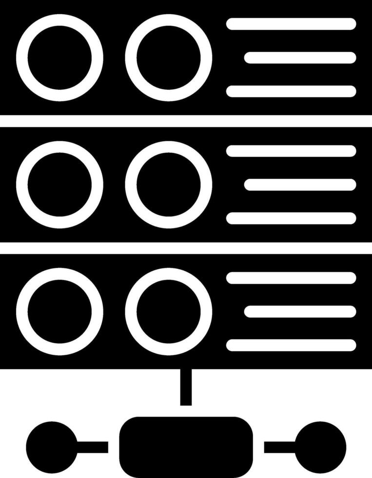 Server Glyph Icon vector