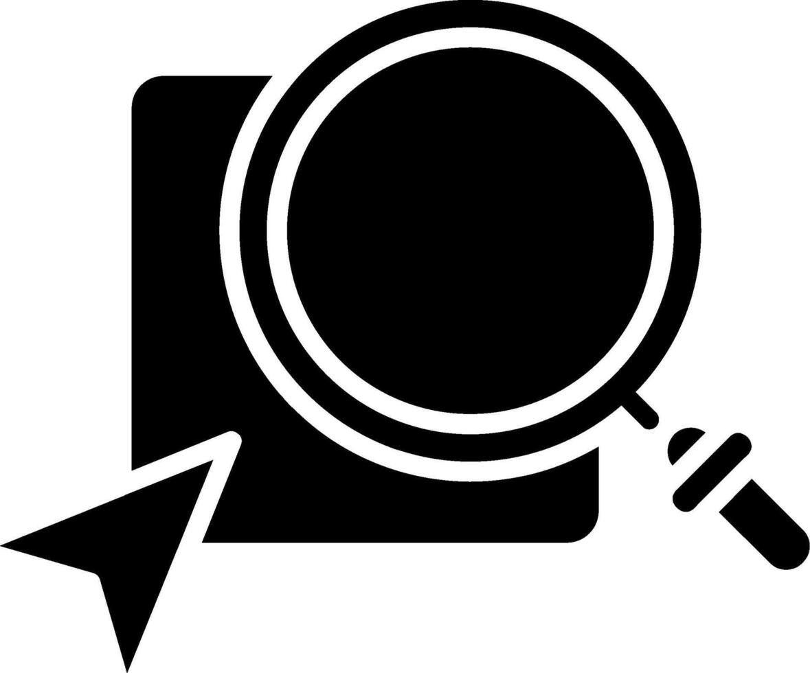 Search Glyph Icon vector