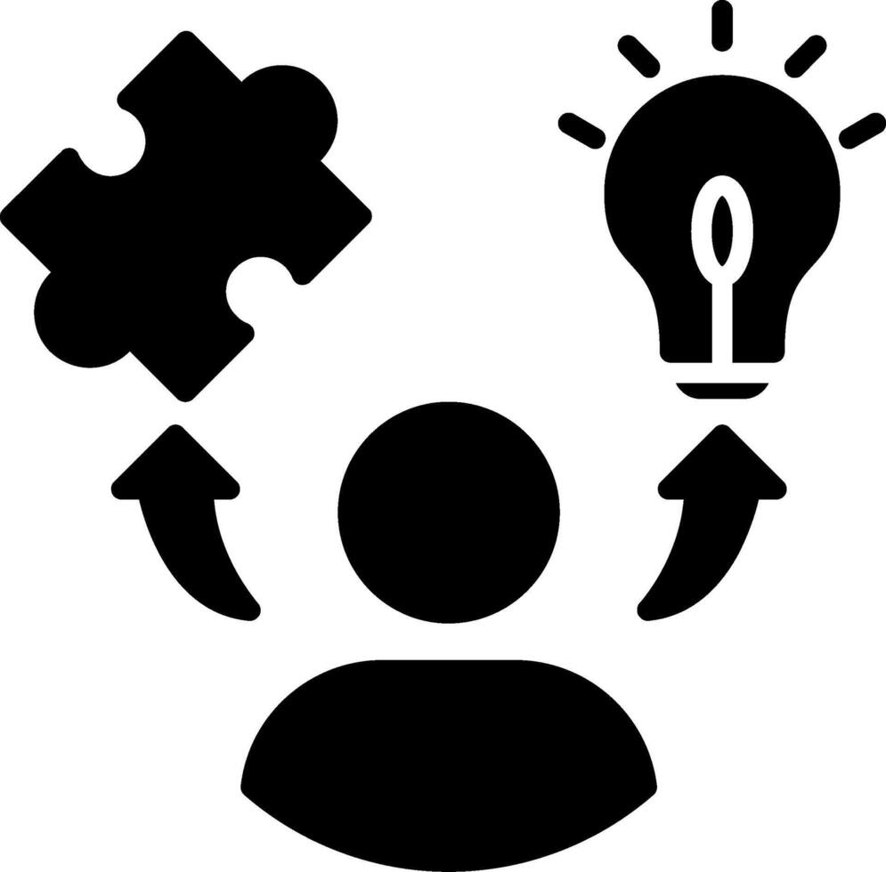 Soft Skills Glyph Icon vector