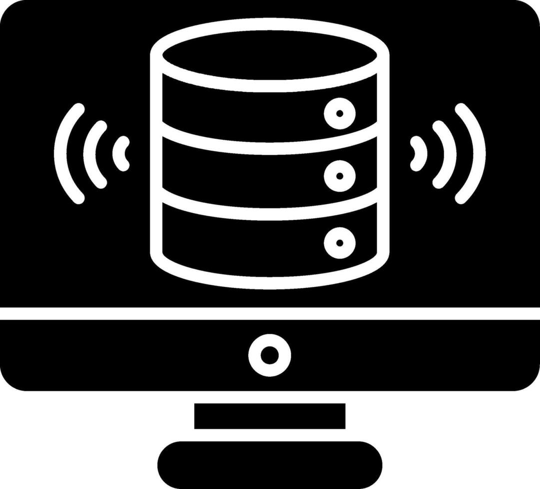 Storage Glyph Icon vector