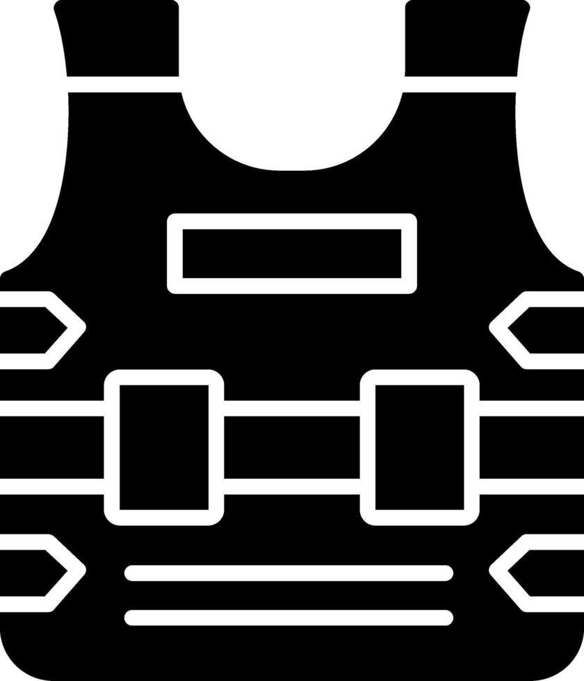 Armor Glyph Icon vector