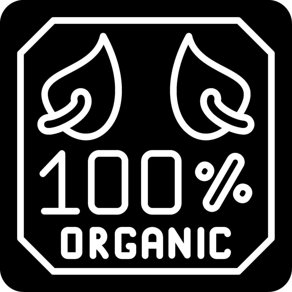 100 Percent Glyph Icon vector