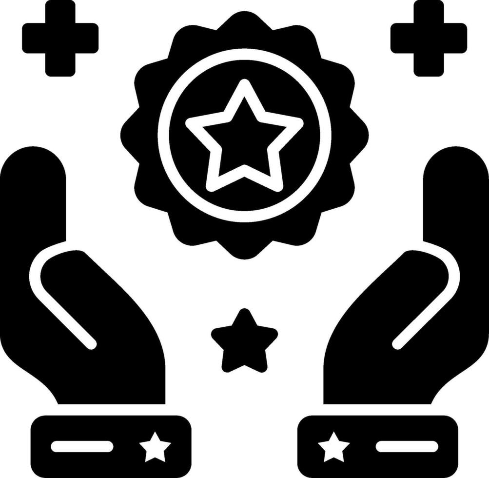 Benefits Glyph Icon vector