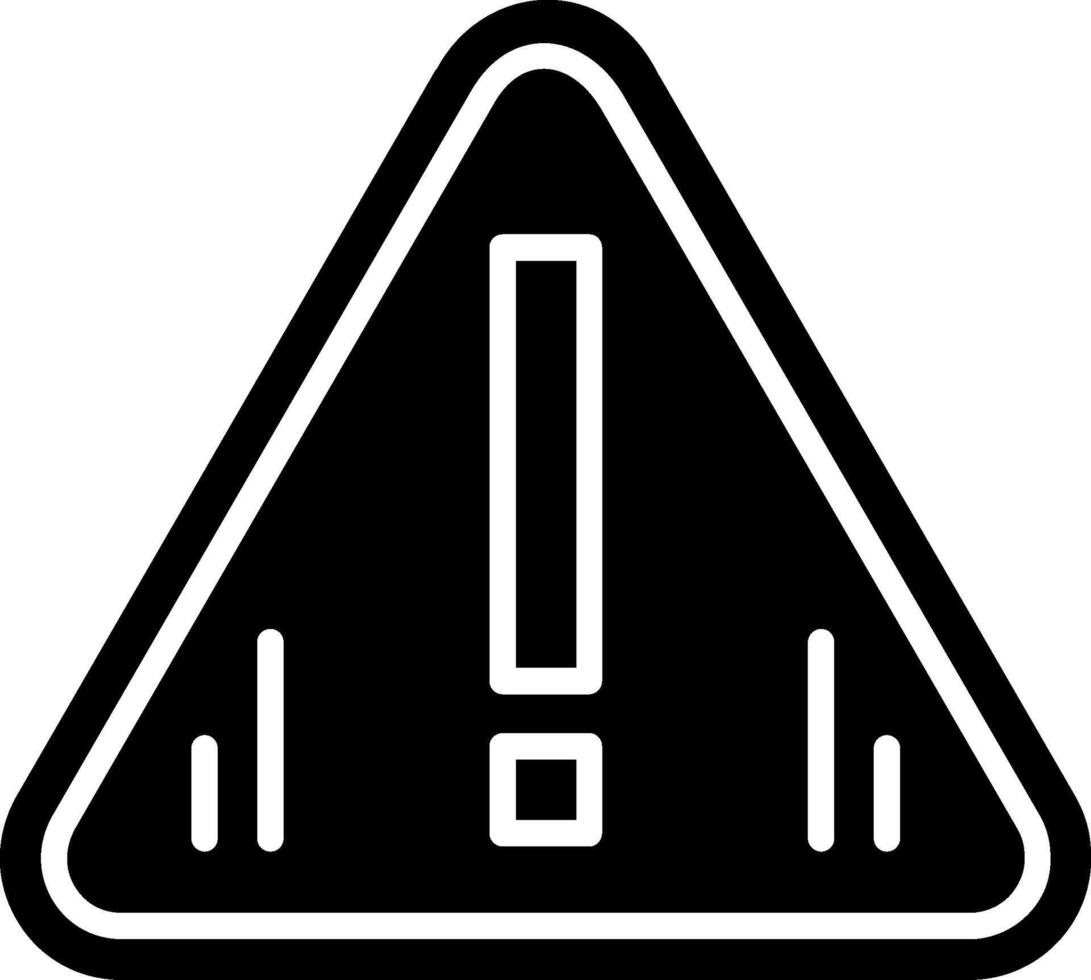 Alert Glyph Icon vector