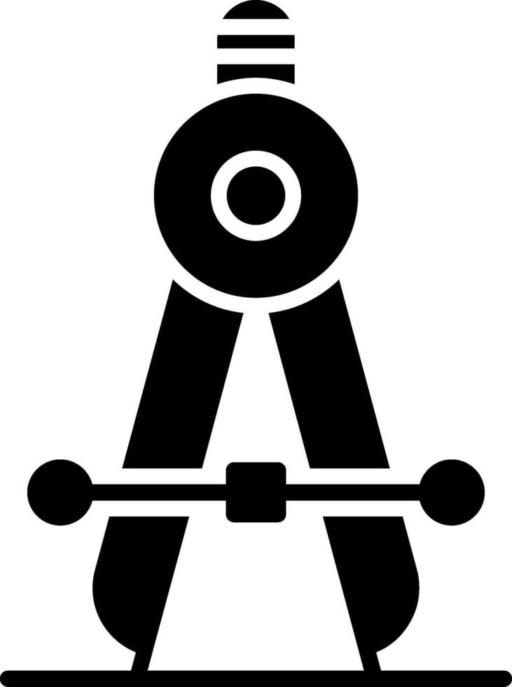 Compass Glyph Icon vector